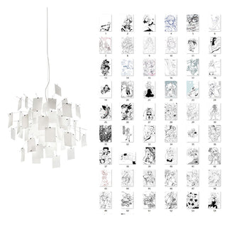 Ortheen Individual Creativity Paper Metal Chandelier - Lamp Copper