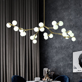 Valentina Moderno Metallo/Vetro Lux Lampadario Oro/Nero Camera da letto/Soggiorno