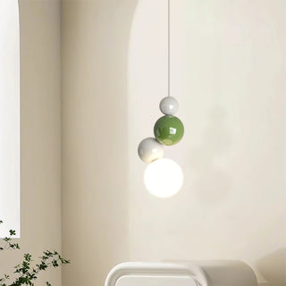 Valentina Moderno LED Metallo Sospensione Bianco Verde Rosso