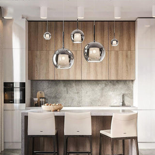 Valentina Moderno Sfera LED Lampade a Sospensione Vetro