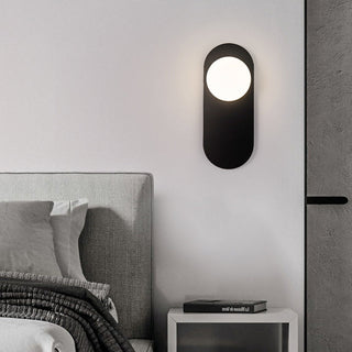 Valentina Moderno LED Vetro Metallo Applique Nero/Oro Camera da Letto
