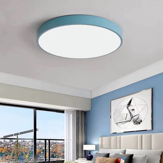 Valentina Moderno LED Plafoniere Rotondo Circolare Semplice Giallo/Blu/Verde/Rosa/Grigio Soggiorno/Camera da Letto