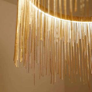 Arisha Lusso LED Lampada a Sospensione Catena Nappa