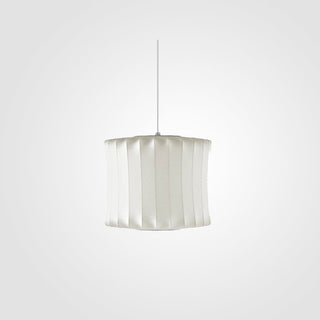 Ritta Design LED Lampada a Sospensione Seta Artificiale Bianco