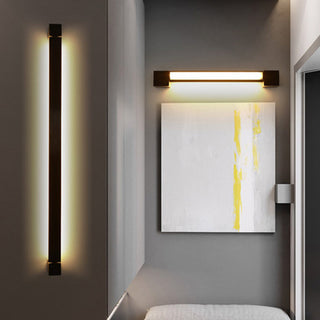 Arisha Minimalista LED Applique Nera Ruotabile Linea