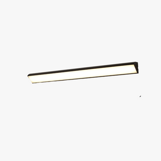 Ray Minimalista Linea Metallo Acrilico Applique da Esterno Nero
