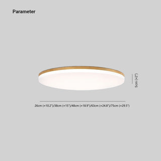 Muto Minimalista LED Plafoniere Legno Acrilico Bianco Rotondo Soggiorno/Camera da Letto