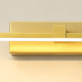 Arisha Moderno Lineare Classico LED Applique Metallo Oro Specchio Bagno