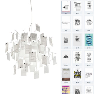 Ortheen Individual Creativity Paper Metal Chandelier - Lamp Copper