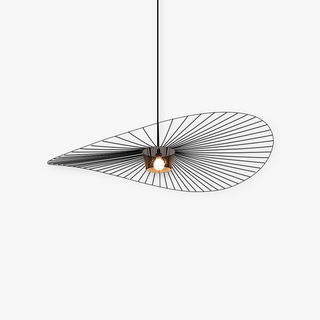 Ritta Lampade a Sospensione Tessuto Nero/Bianco/Oro/Marrone Fiore Moderne