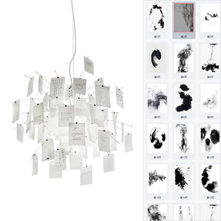 Ortheen Individual Creativity Paper Metal Chandelier - Lamp Copper