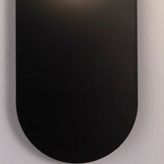 Valentina Moderno LED Vetro Metallo Applique Nero/Oro Camera da Letto