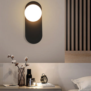 Valentina Moderno LED Vetro Metallo Applique Nero/Oro Camera da Letto