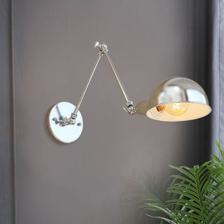Epoch Minimalista LED Applique Metallo Regolabile Argento