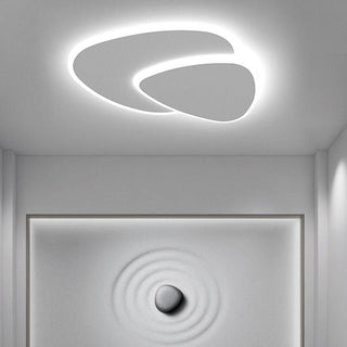Arisha Plafoniera Geometrica Moderna in Metallo/Acrilico, Bianco