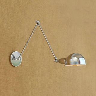 Epoch Minimalista LED Applique Metallo Regolabile Argento