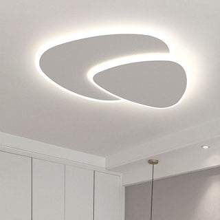 Arisha Plafoniera Geometrica Moderna in Metallo/Acrilico, Bianco