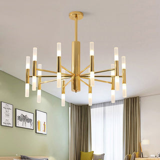 Kristy Lampada a Sospensione LED Moderno Cilindrico Oro