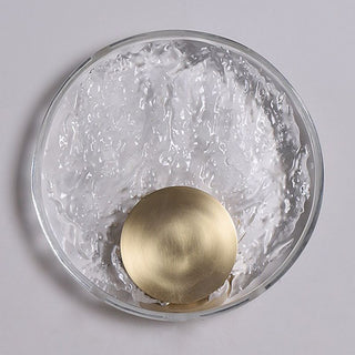 Kristy Design LED Bellissimo Applique Arte Deco Globo Cristale Metallo Camera da Letto Oro