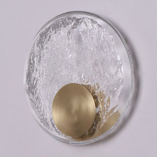 Kristy Design LED Bellissimo Applique Arte Deco Globo Cristale Metallo Camera da Letto Oro