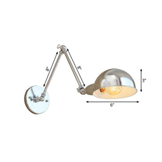 Epoch Minimalista LED Applique Metallo Regolabile Argento
