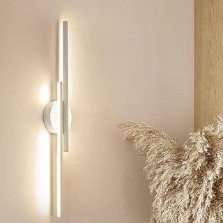 Arisha Moderna LED Nordico Applique Metallo Nero/Bianco Lineare Soggiorno/Camera da Letto