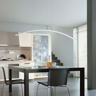 Arisha Moderna LED Curvo Lineare Lampada a Sospensione Nero/Bianco Sala da Pranzo/Soggiorno/Camera da Letto