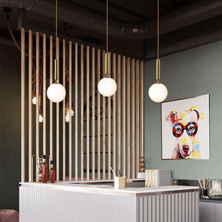 Valentina Moderno LED Vetro Palla Lampade a Sospensione Bianco/Chiaro