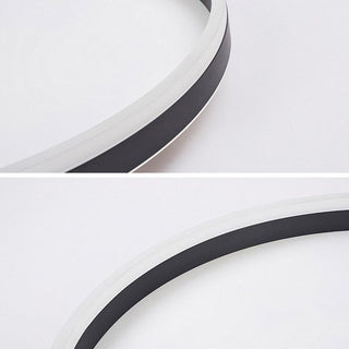 Arisha Minimalista LED Plafoniera Anello Metallo Nero