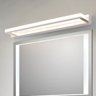 Arisha Moderni LED Applique Bianco Rettangolare Bagno Specchio Anteriore
