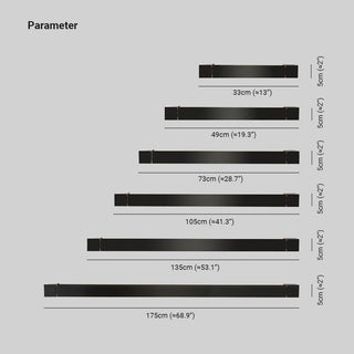 Arisha Minimalista LED Applique Nera Ruotabile Linea