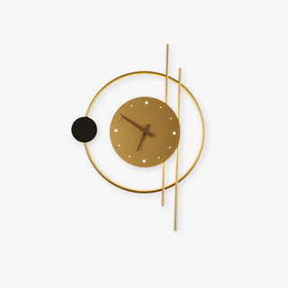 Arisha Applique Ferro/Acrilico Nero/Oro Orologio