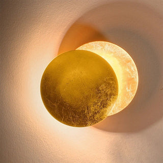 Aria Moderna LED Applique Metallo Bellissimo Luna Rotonda