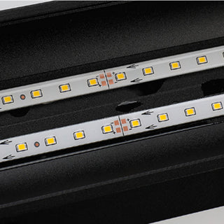 Ray Minimalista Linea Metallo Acrilico Applique da Esterno Nero