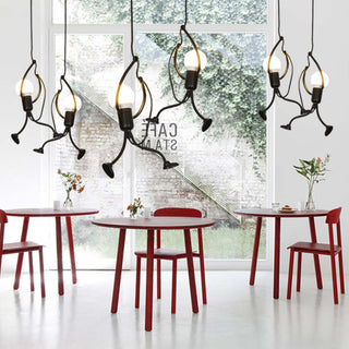 Arisha LED Ferro Speciale Design Uomo Lampada a Sospensione