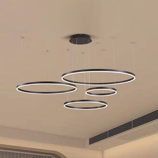 Arisha Lampada a Sospensione Metallo Nero/Oro/Caffè Tir-Cerchio Moderna