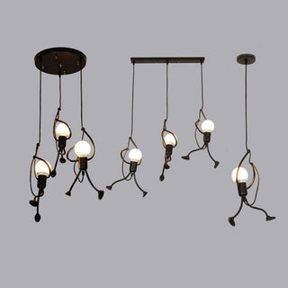 Arisha LED Ferro Speciale Design Uomo Lampada a Sospensione