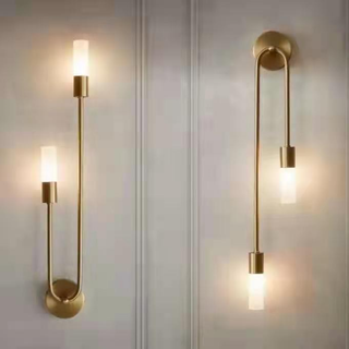 Arisha Moderno LED Applique Metallo Acrilico Oro