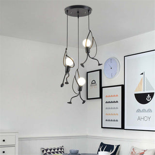 Arisha LED Ferro Speciale Design Uomo Lampada a Sospensione