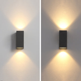 Ray Moderne LED Lampade da Esterno Metallo Nero Quadrato Minimalista