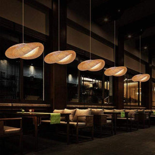 Ritta Moderne LED Lampade a Sospensione Bambù Sala da Pranzo/Cucina