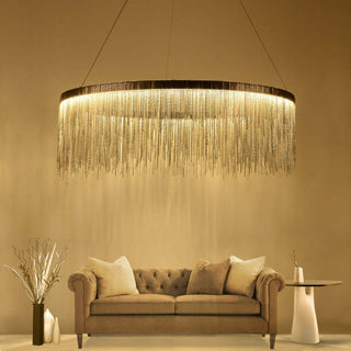 Arisha Lusso LED Lampada a Sospensione Catena Nappa