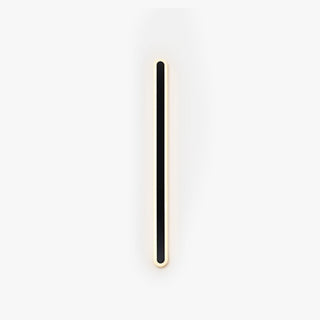 Ray Minimalista Applique da Esterni Metallo Nera Ovale Lineare