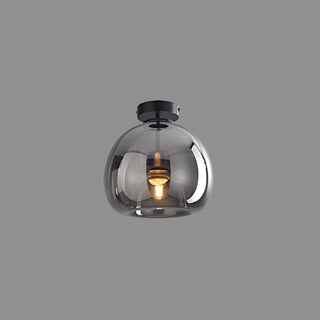 Arisha Moderno LED Lampade a Sospensione Cupola Vetro Oro/Nero Trasparente