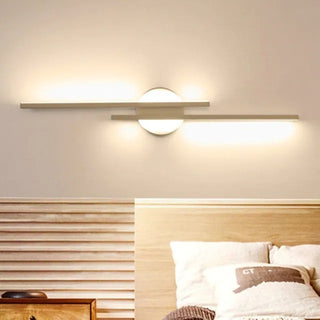 Arisha Moderna LED Nordico Applique Metallo Nero/Bianco Lineare Soggiorno/Camera da Letto