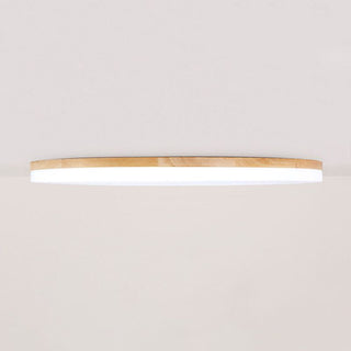 Muto Minimalista LED Plafoniere Legno Acrilico Bianco Rotondo Soggiorno/Camera da Letto
