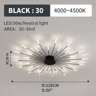 Arisha Moderni LED Montaggio Incasso Plafoniere Fuochi Artificiali