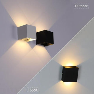 Ray Applique da Esterni Quadrato Regolabile LED
