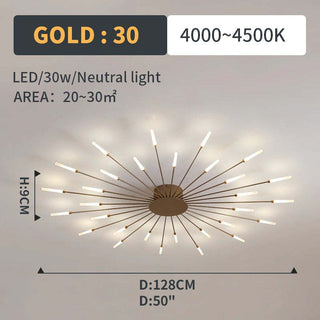 Arisha Moderni LED Montaggio Incasso Plafoniere Fuochi Artificiali