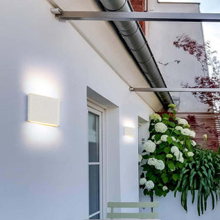 Ray Moderno Design LED Applique da Esterni Metallo Rettangolare